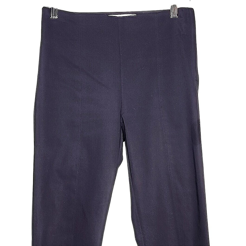 MM Lafleur Foster Cigarette Pants Women's 4 Black Power Stretch Side Zip Slim